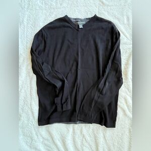 Banana Republic Black Long Sleeve V-Neck